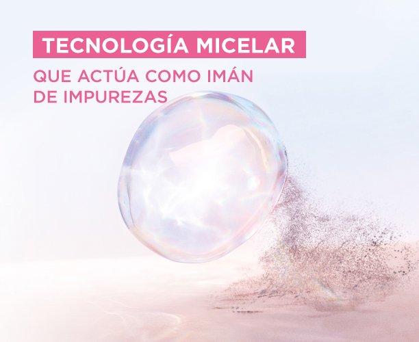 Agua micelar con agua de rosas
